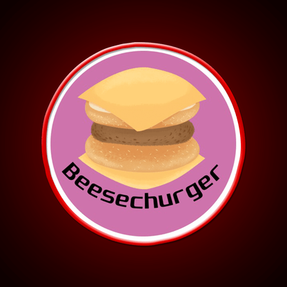 Beesechurger Snack Food Led Neon Sign Rgb Color - Shineneon