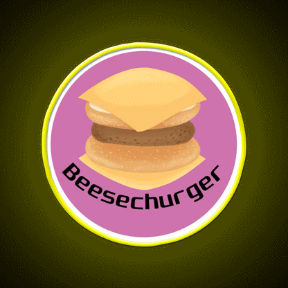 Beesechurger Snack Food Led Neon Sign Rgb Color - Custom LED neon sign front view