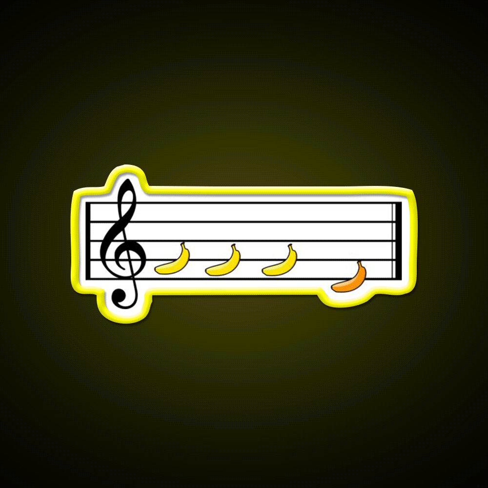 Beethoven 5 Banana Man Cave Bar Led Neon Sign Rgb Color