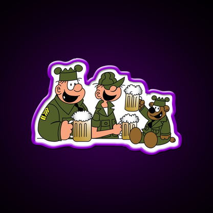 Beetle Bailey Beer Bar Decor Led Neon Sign Rgb Color - LED neon sign view 8