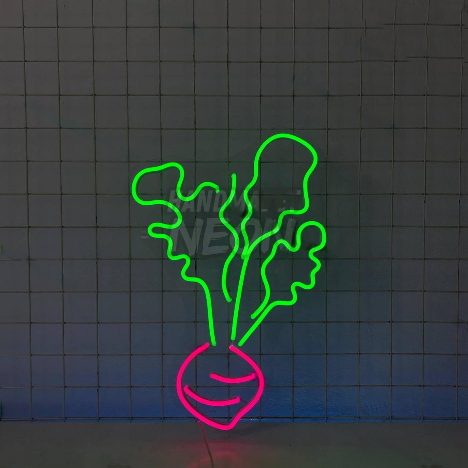 Beetroot Neon Led Neon Sign For Vegetable Market Decor | Shineneon
