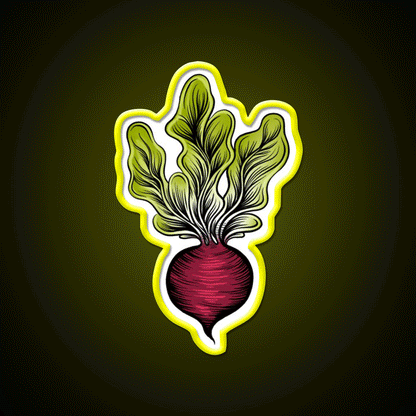 Beets Are Best Snack Food Led Neon Sign Rgb Color - Custom LED neon sign front view
