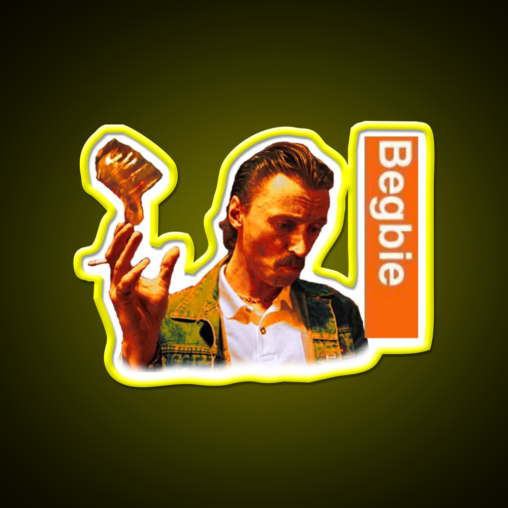 Begbie Throws Glass Of Beer From Trainspotting Bar Decor Led Neon Sign Rgb Color - LED neon sign view 7