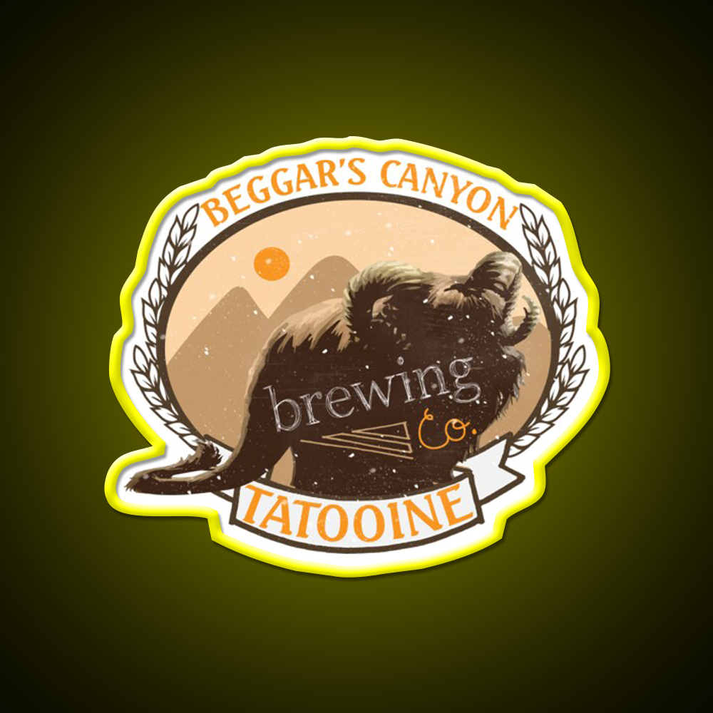 Beggars Canyon Brewing Co Beer Bar Decor Led Neon Sign Rgb Color - LED neon sign view 6