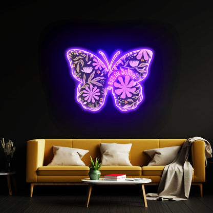 Begin Again Butterfly Large Neon Signs - Shineneon