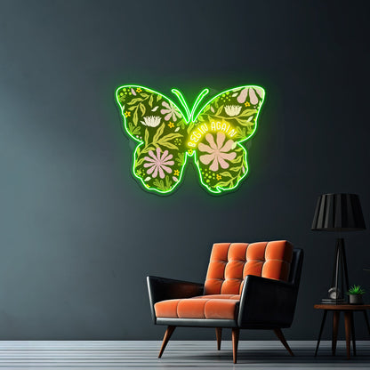 Begin Again Butterfly Large Neon Signs - Shineneon