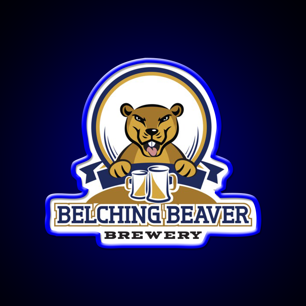 Belching Beaver Brewery Logo 3 Beer Bar Decor Led Neon Sign Rgb Color