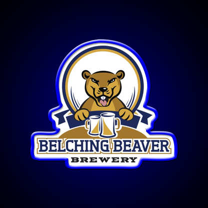Belching Beaver Brewery Logo 3 Beer Bar Decor Led Neon Sign Rgb Color
