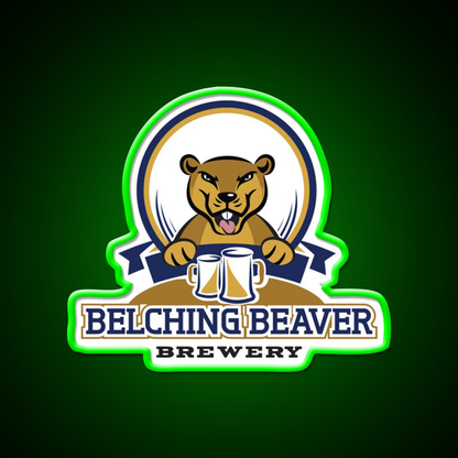 Belching Beaver Brewery Logo 3 Beer Bar Decor Led Neon Sign Rgb Color