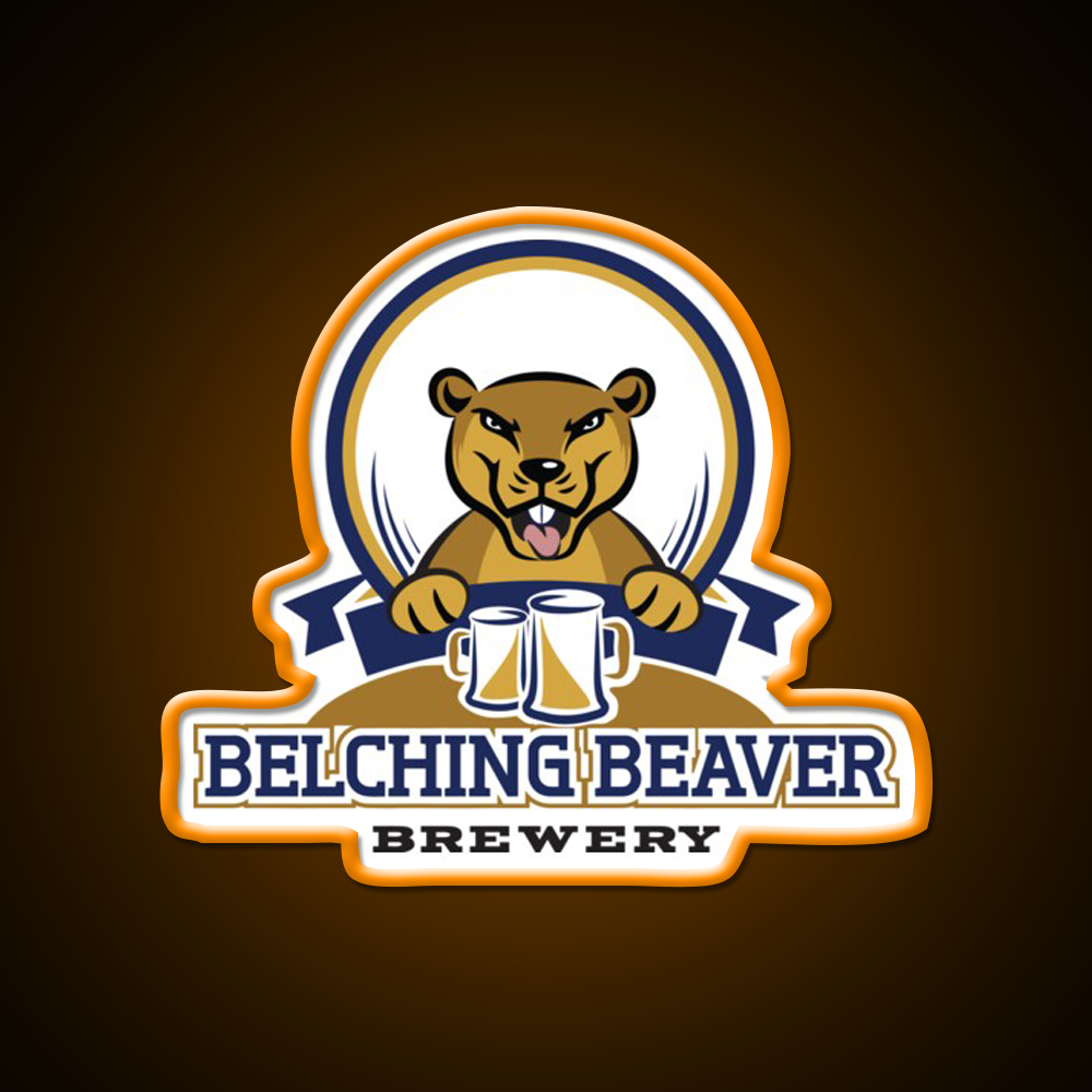 Belching Beaver Brewery Logo 3 Beer Bar Decor Led Neon Sign Rgb Color