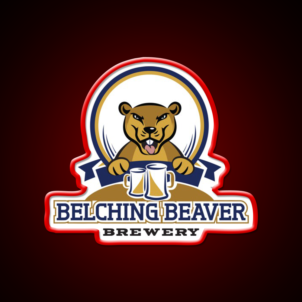 Belching Beaver Brewery Logo 3 Beer Bar Decor Led Neon Sign Rgb Color