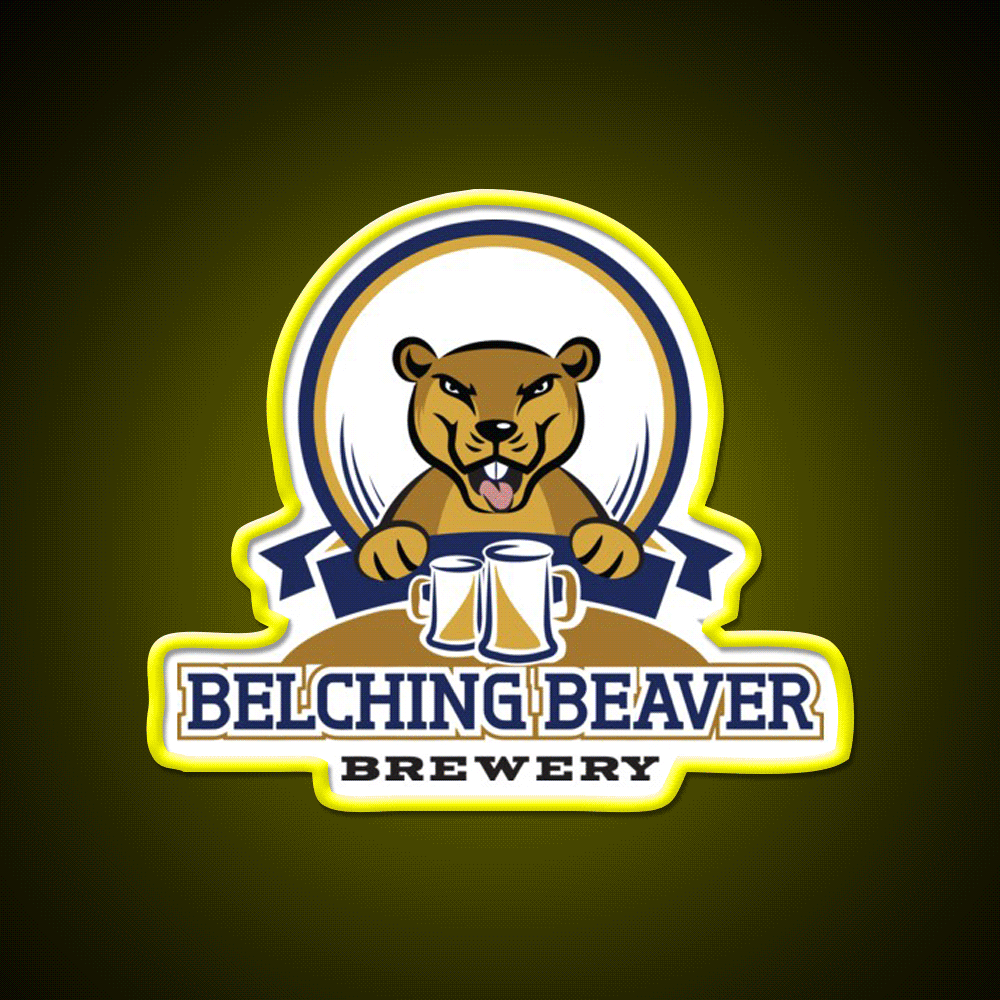Belching Beaver Brewery Logo 3 Beer Bar Decor Led Neon Sign Rgb Color
