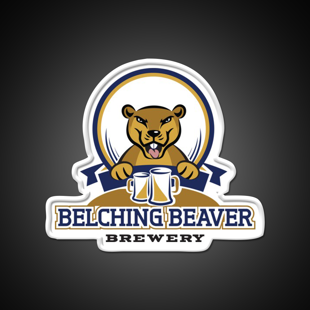 Belching Beaver Brewery Logo 3 Beer Bar Decor Led Neon Sign Rgb Color