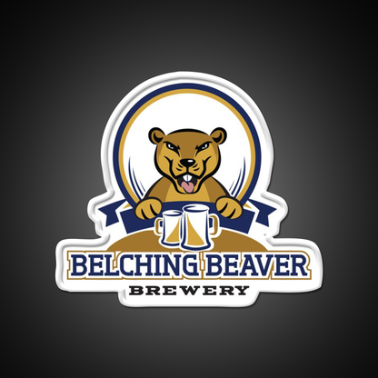Belching Beaver Brewery Logo 3 Beer Bar Decor Led Neon Sign Rgb Color