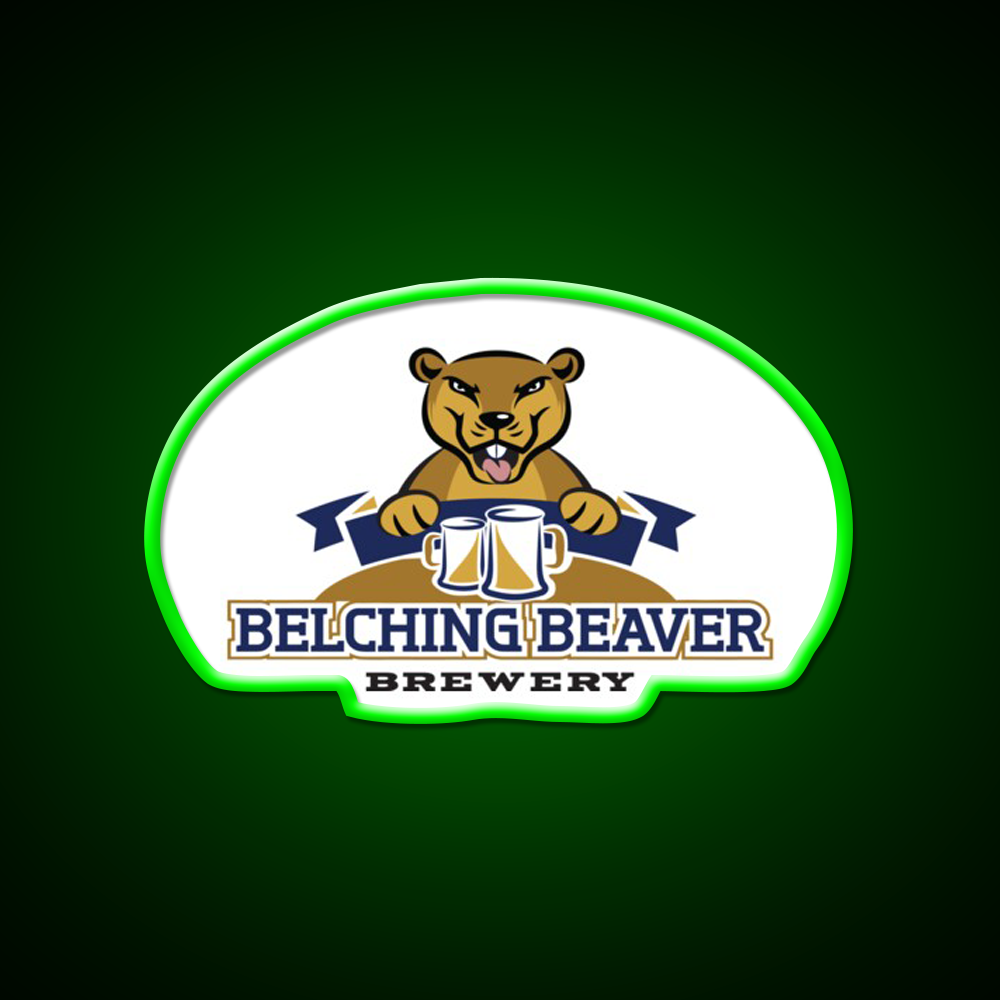 Belching Beaver Brewery Logo 8 Beer Bar Decor Led Neon Sign Rgb Color - LED neon sign view 8