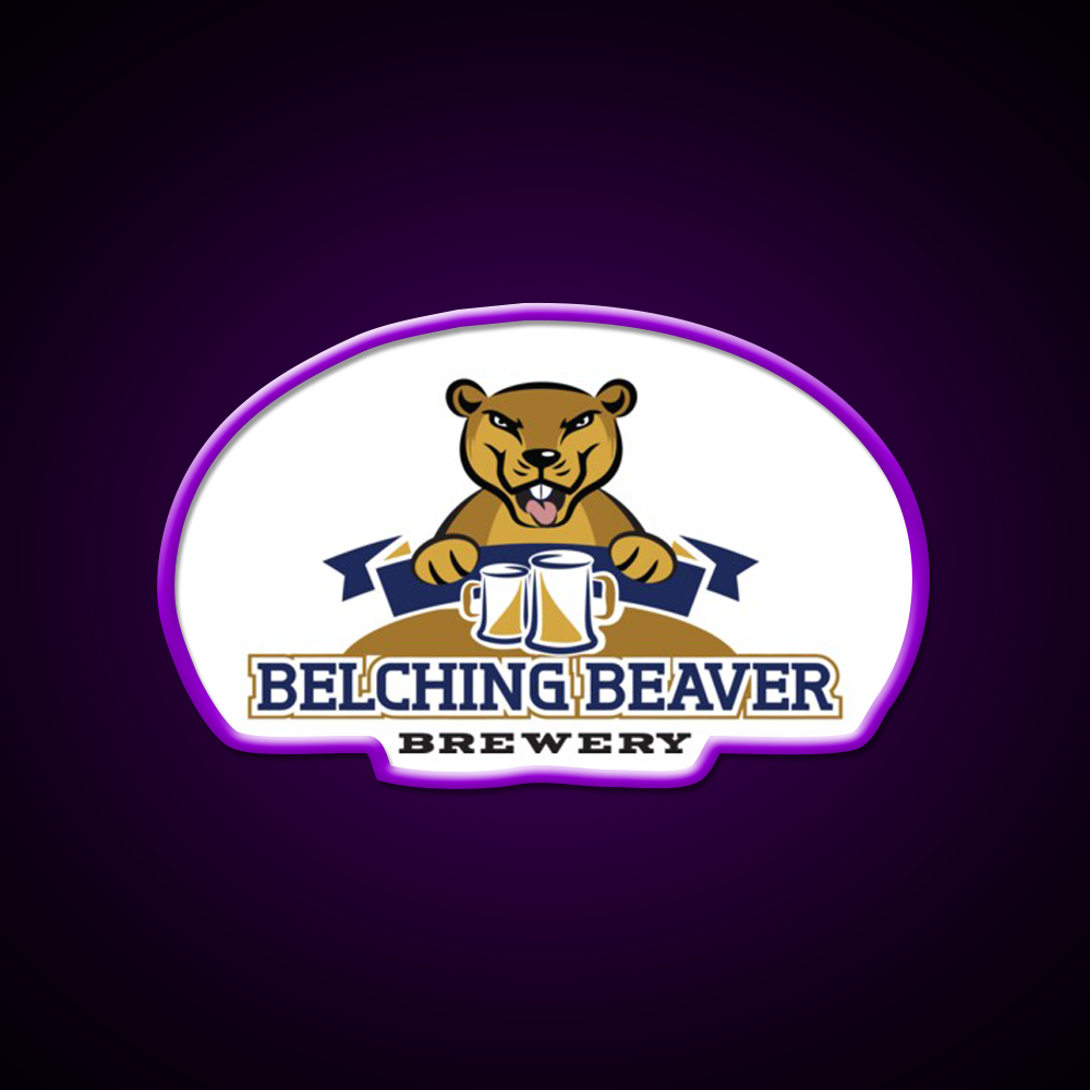 Belching Beaver Brewery Logo 8 Beer Bar Decor Led Neon Sign Rgb Color - LED neon sign view 9