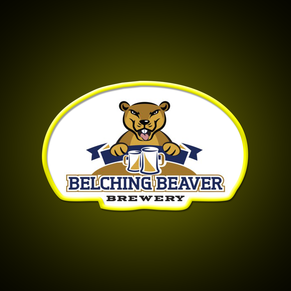 Belching Beaver Brewery Logo 8 Beer Bar Decor Led Neon Sign Rgb Color - LED neon sign view 7
