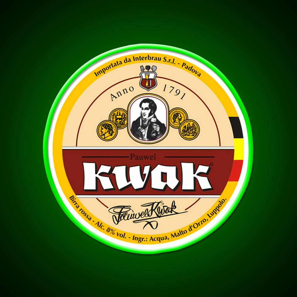 Belgian Kwak Beer Brewery Logo Beer Bar Decor Led Neon Sign Rgb Color - LED neon sign view 8