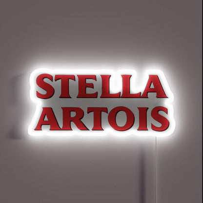 Belgium Enjoy Responsibly Stella Artois Rgb Led Neon Sign - Custom LED neon sign front view