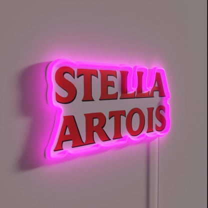 Belgium Enjoy Responsibly Stella Artois Rgb Led Neon Sign - LED neon sign close-up detail