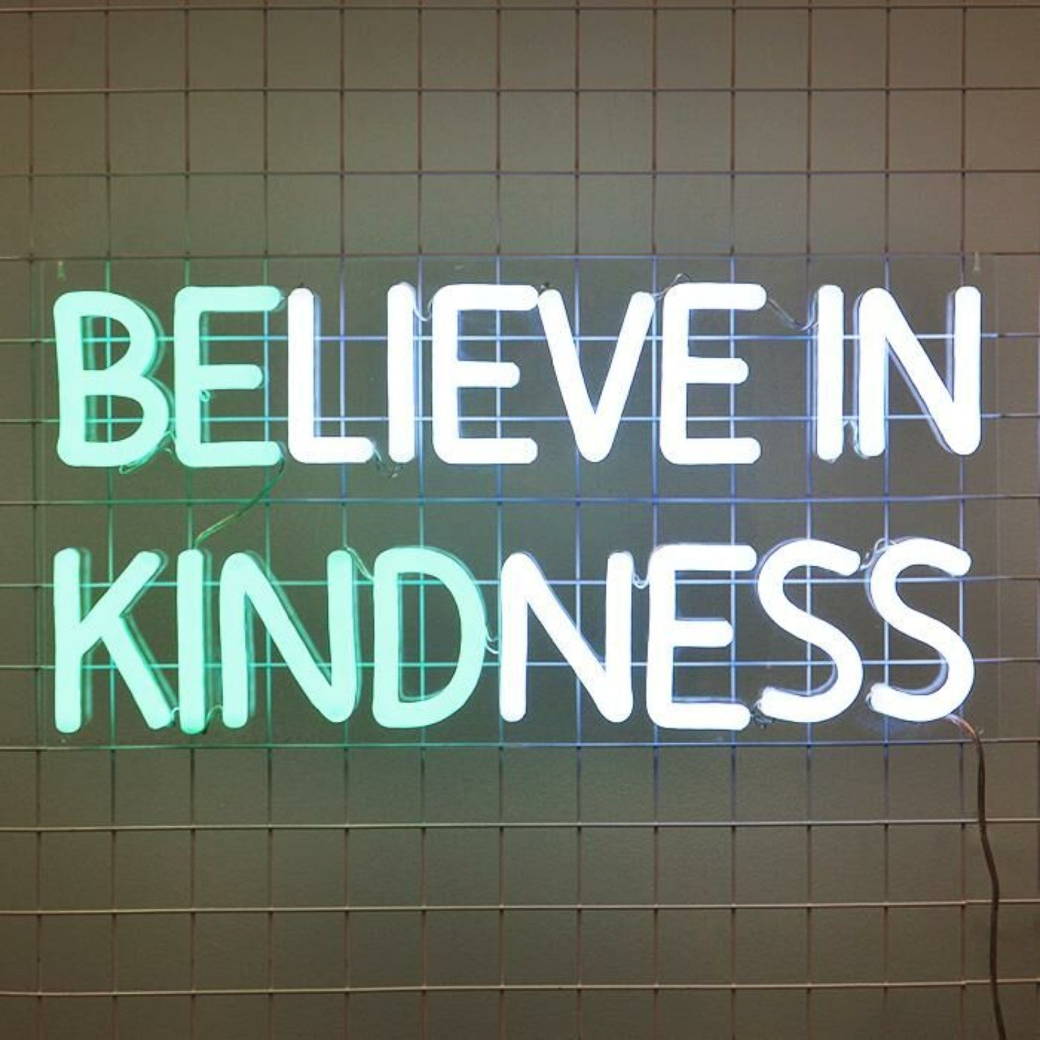 Believe In Kindness Led Neon Sign Adds Positivity To Any Space - Shineneon