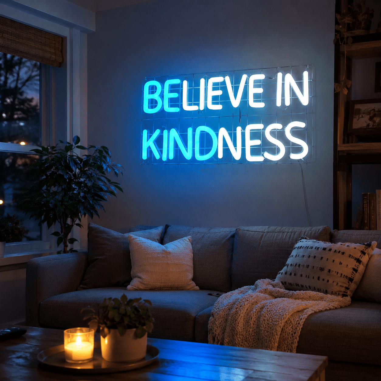 Believe In Kindness LED Neon Sign Home Wall Art - Shineneon