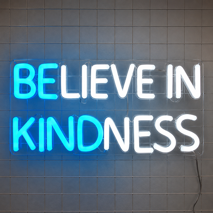 Believe In Kindness LED Neon Sign Wall Decor - 01 Original Product Image