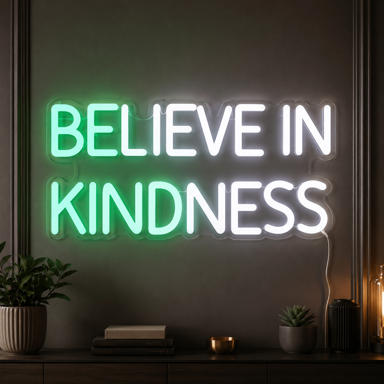 Believe In Kindness LED Neon Sign Wall Neon Sign - Shineneon