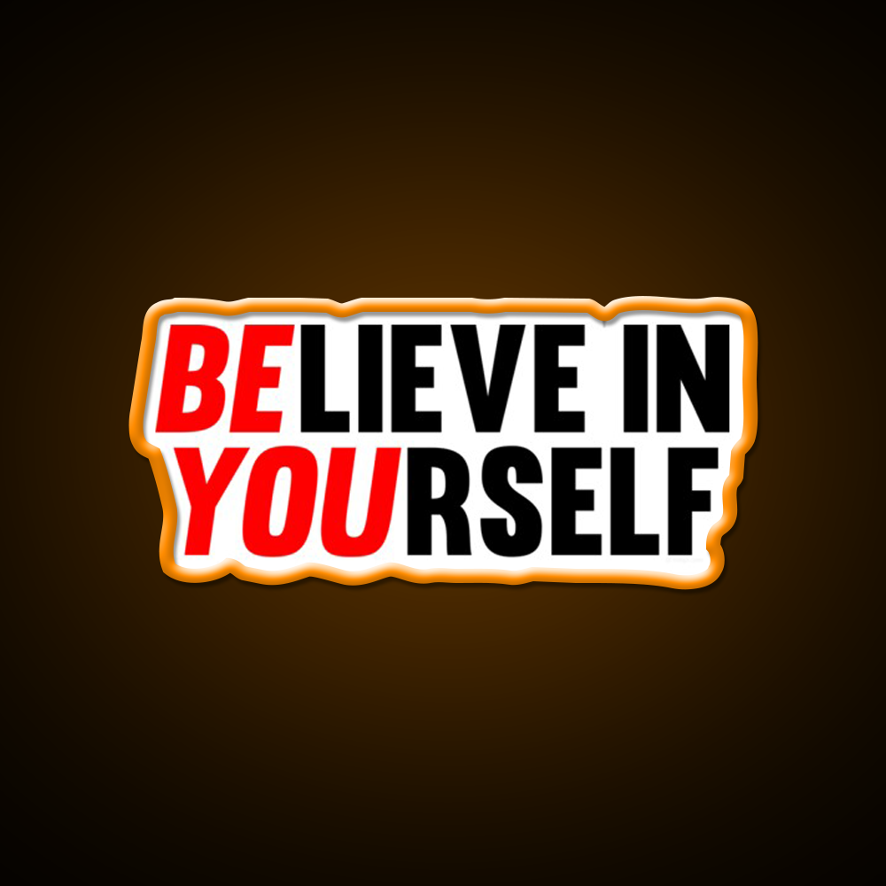 Believe In Yourself Gym Fitness Led Neon Sign Rgb Color