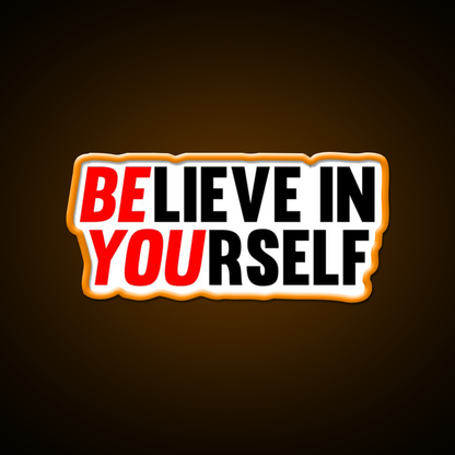 Believe In Yourself Gym Fitness Led Neon Sign Rgb Color