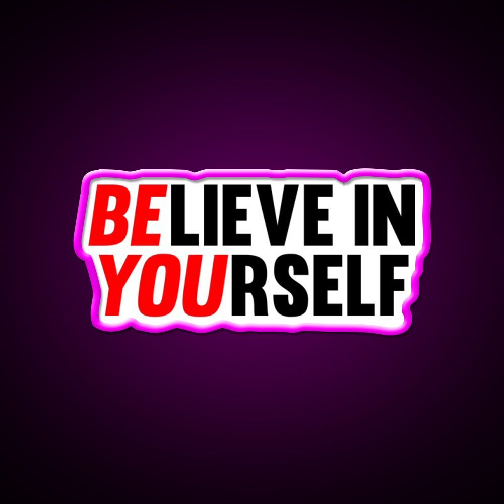 Believe In Yourself Gym Fitness Led Neon Sign Rgb Color