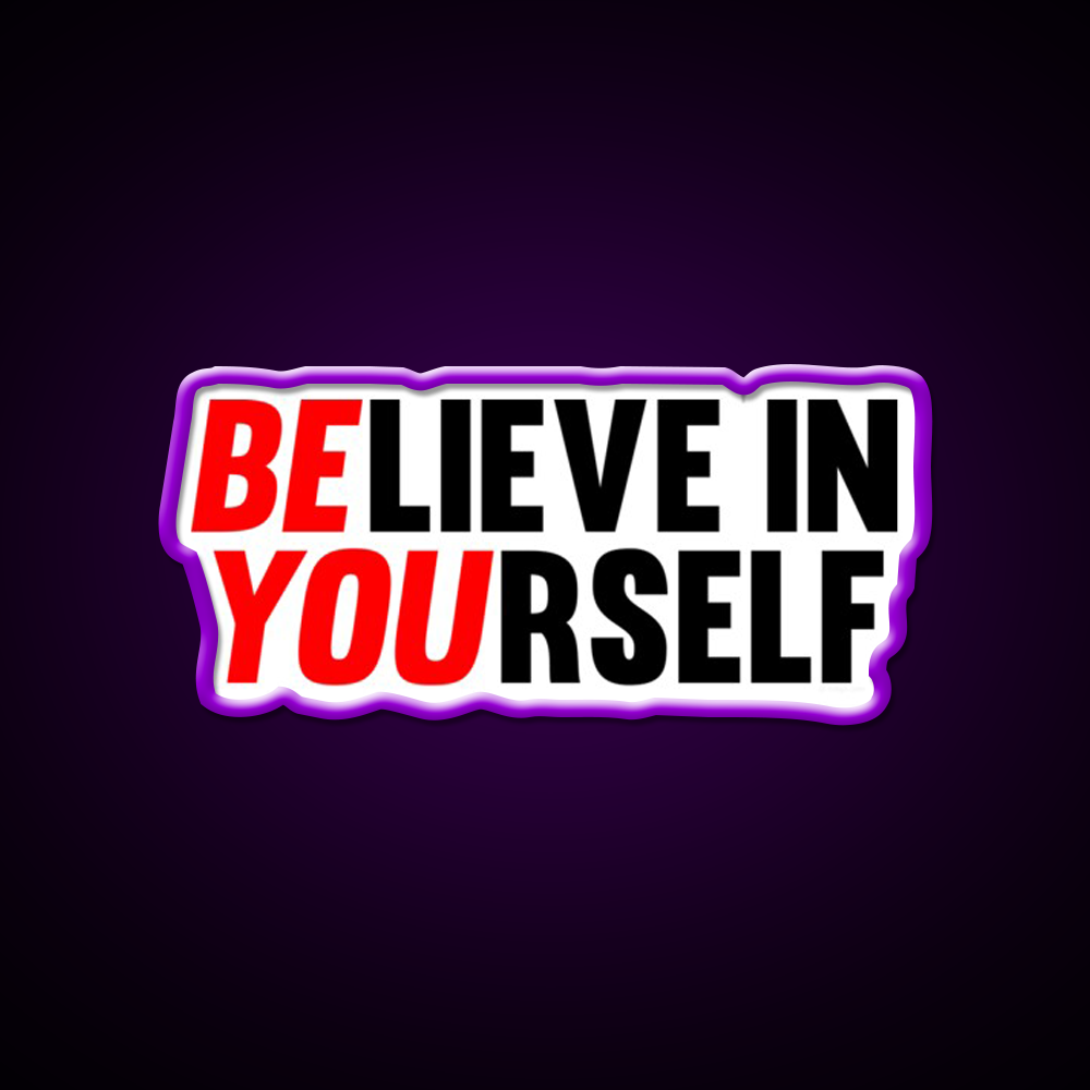 Believe In Yourself Gym Fitness Led Neon Sign Rgb Color