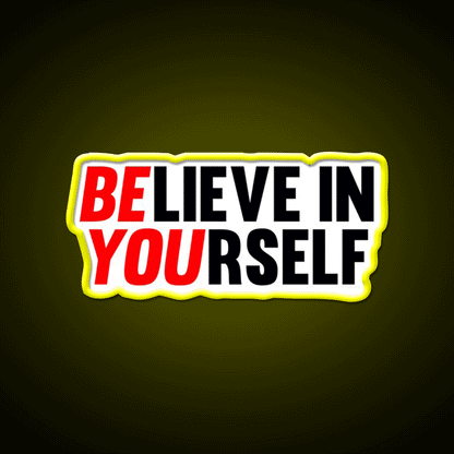 Believe In Yourself Gym Fitness Led Neon Sign Rgb Color