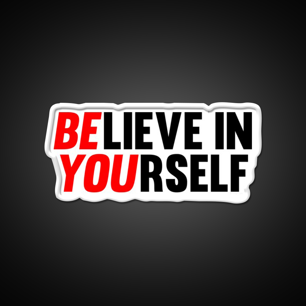 Believe In Yourself Gym Fitness Led Neon Sign Rgb Color