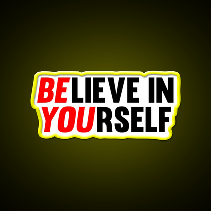 Believe In Yourself Gym Fitness Led Neon Sign Rgb Color