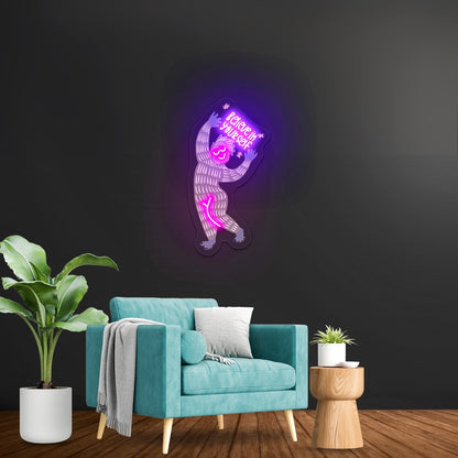 Believe In Yourself Yeti Winter Neon Signs For Gym Wall Decor - Shineneon