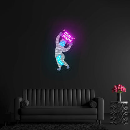 Believe In Yourself Yeti Winter Neon Signs For Gym Wall Decor - Shineneon