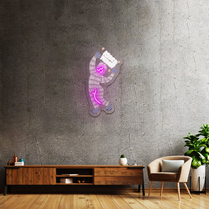 Believe In Yourself Yeti Winter Neon Signs For Gym Wall Decor - Shineneon
