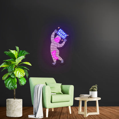 Believe In Yourself Yeti Winter Neon Signs For Gym Wall Decor - Shineneon