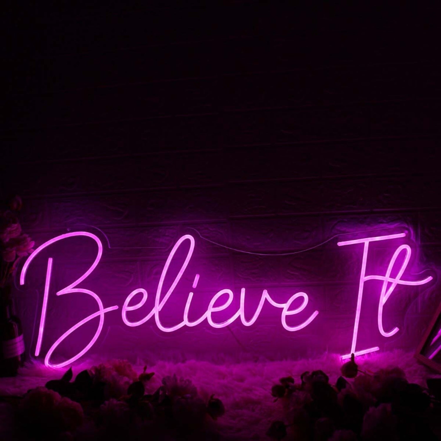 Believe It Pink Custom Led Neon Sign - Shineneon