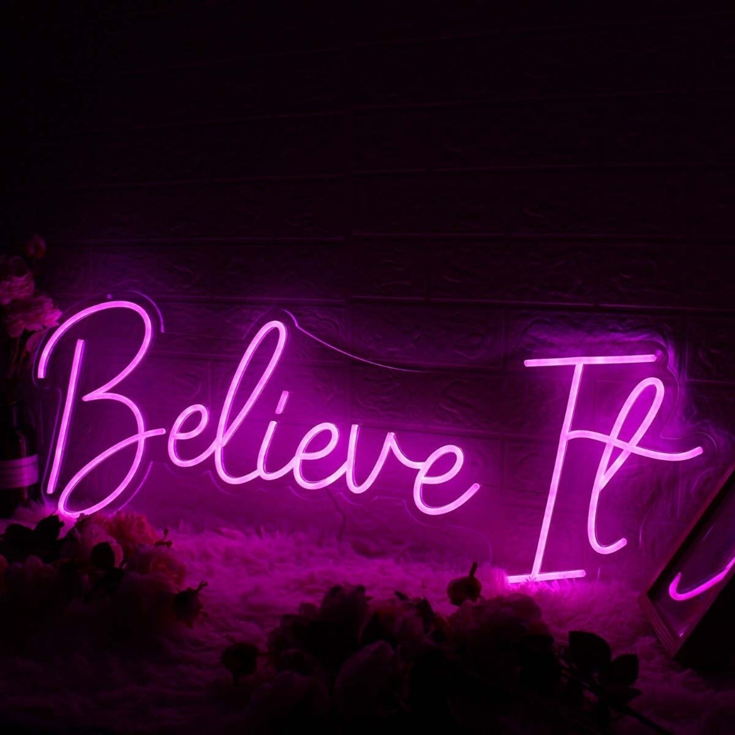 Believe It Pink Custom Led Neon Sign - Shineneon