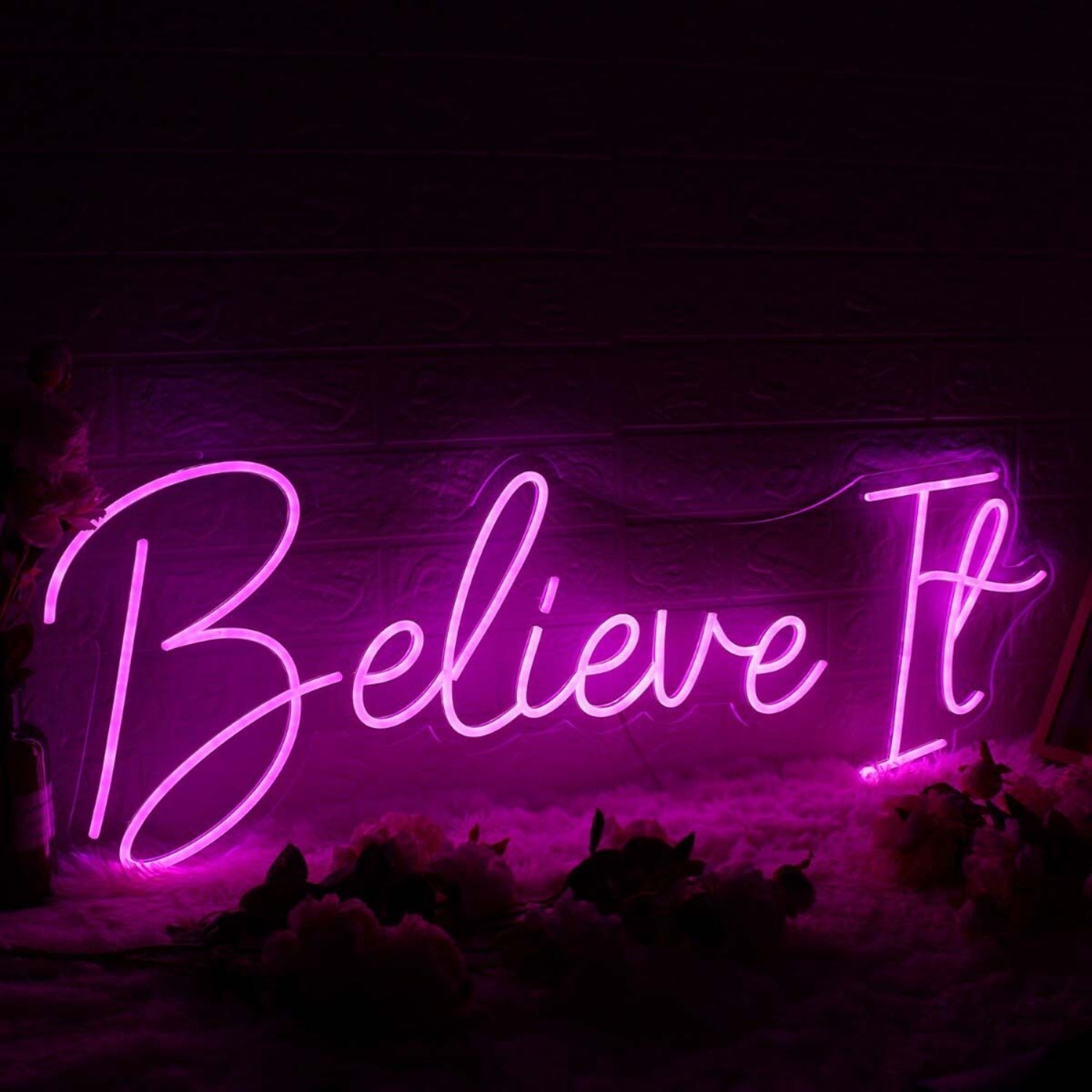 Believe It Pink Custom Led Neon Sign - Shineneon