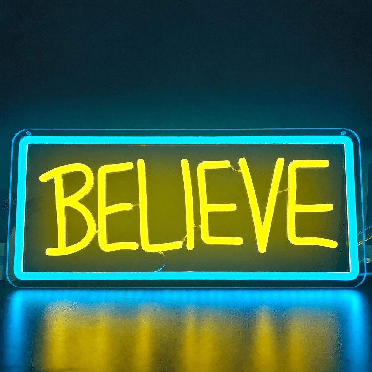 Believe LED Neon Sign Bedroom Wall Art - Shineneon