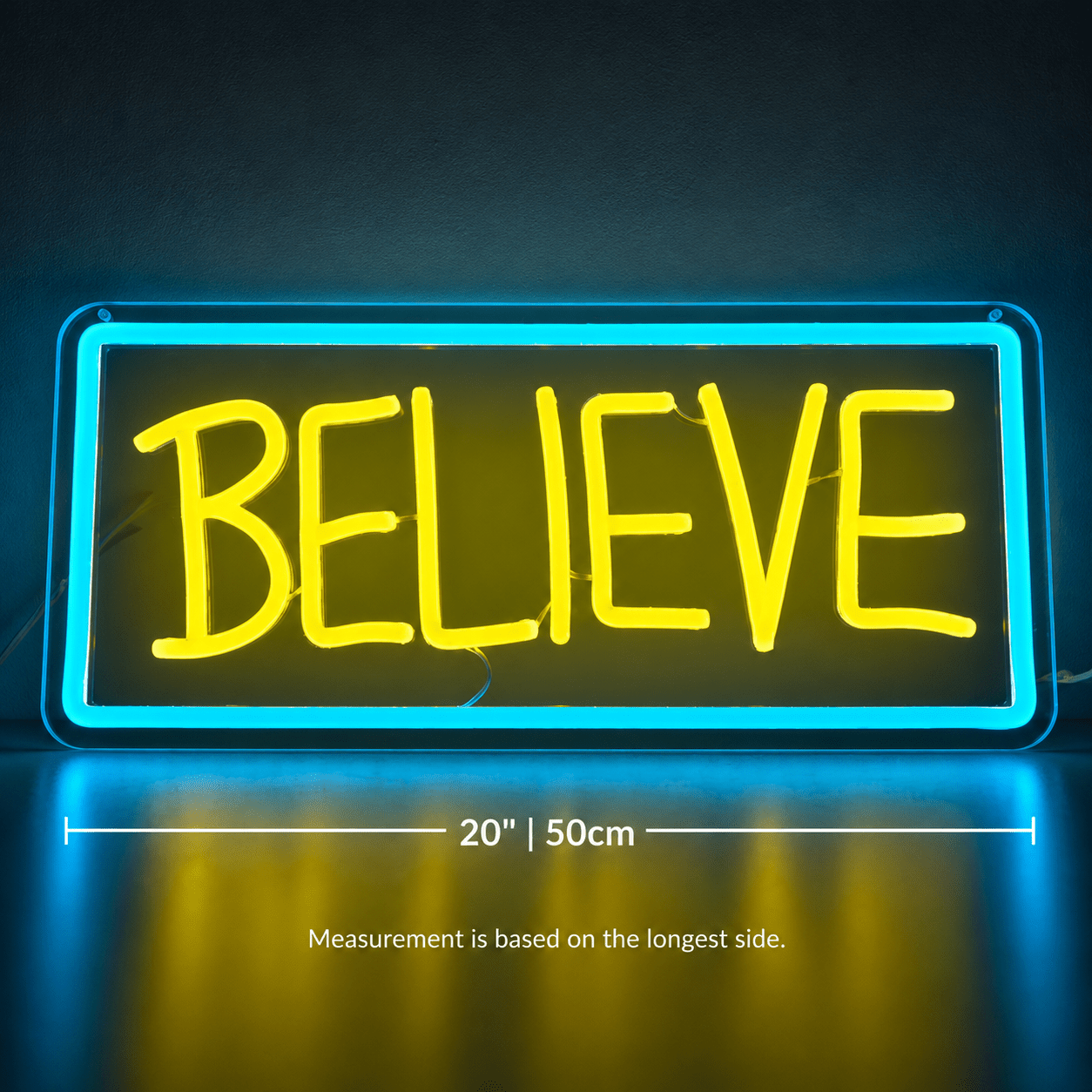 Believe LED Neon Sign Bedroom Wall Art - Shineneon