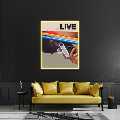 Bernese Mountain Dog Bright Colorful Pop Dog Artwork Led Neon Sign