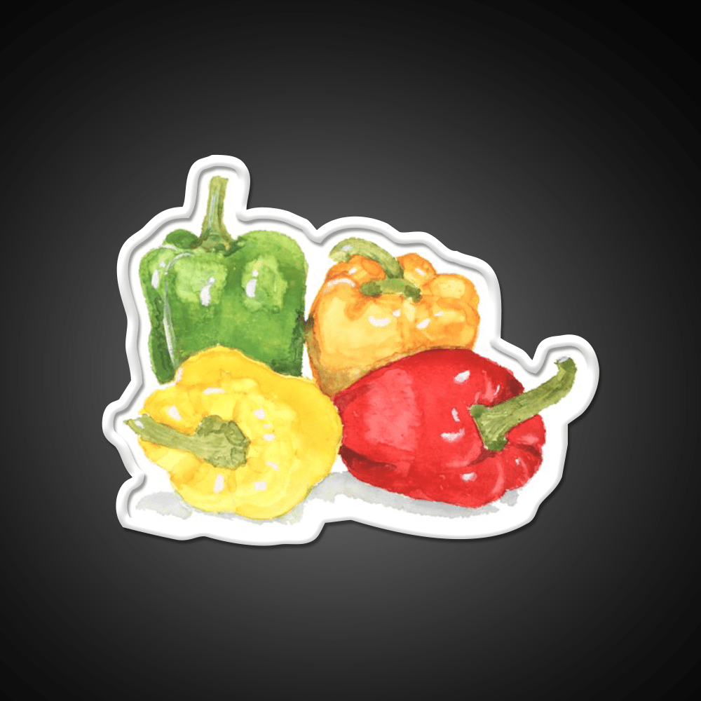 Bell Peppers Snack Food Led Neon Sign Rgb Color - Shineneon