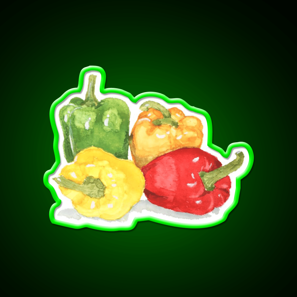 Bell Peppers Snack Food Led Neon Sign Rgb Color - Shineneon