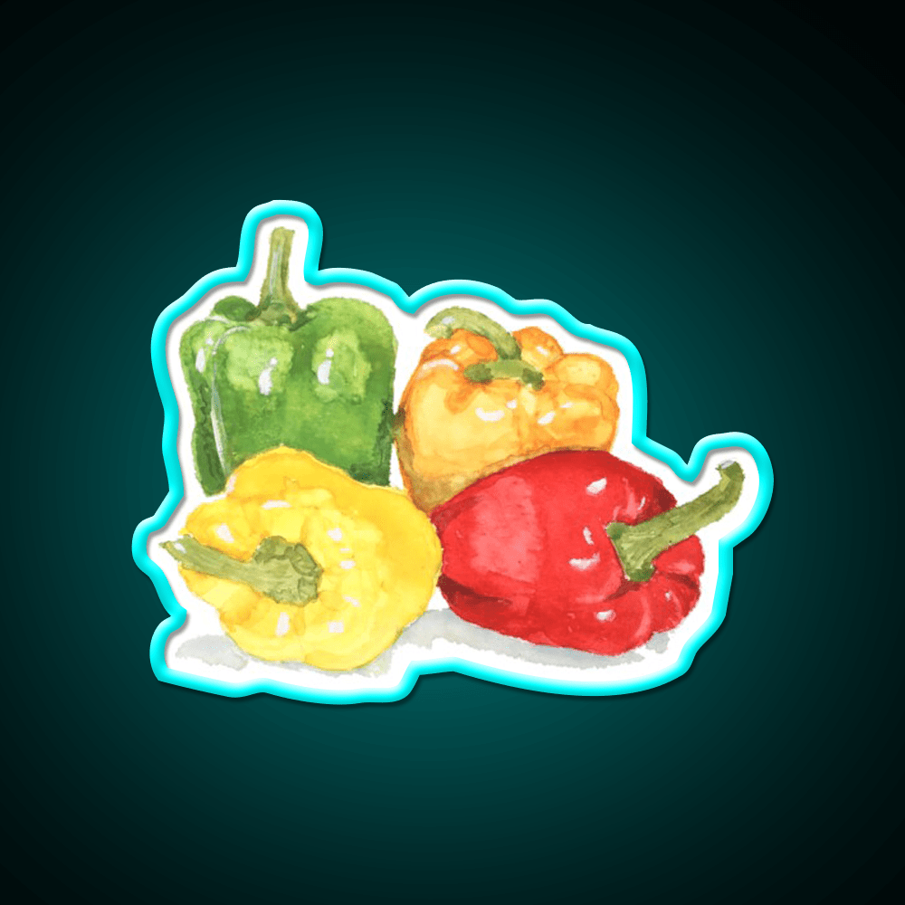 Bell Peppers Snack Food Led Neon Sign Rgb Color - Shineneon