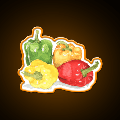 Bell Peppers Snack Food Led Neon Sign Rgb Color - Shineneon