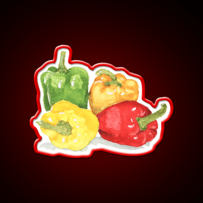 Bell Peppers Snack Food Led Neon Sign Rgb Color - Shineneon